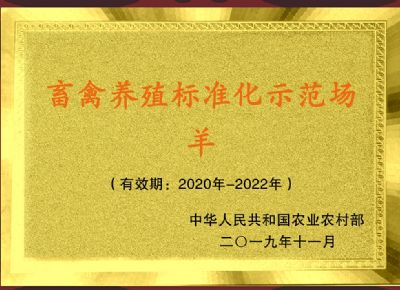 点击查看详细信息<br>标题：国家级养殖示范场-羊 阅读次数：3638